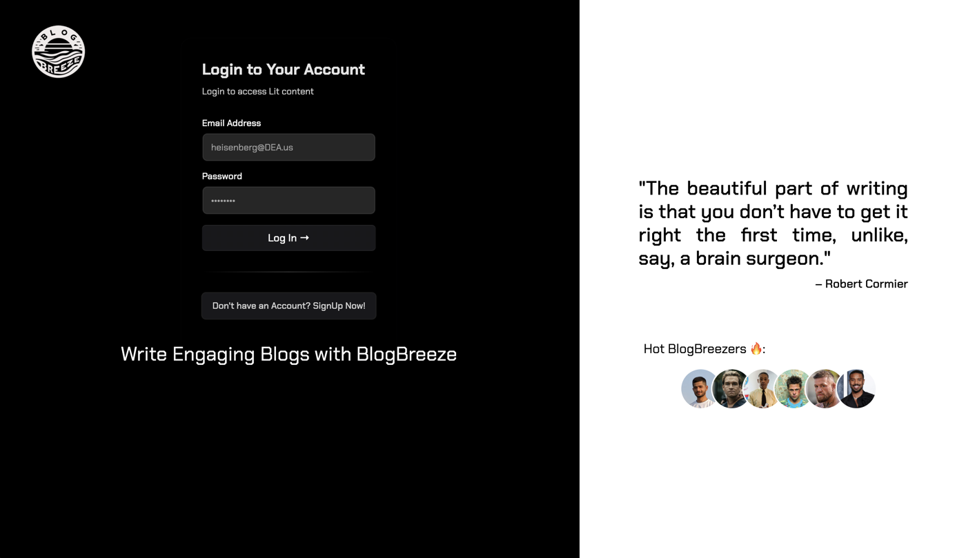 BlogBreeze screenshot